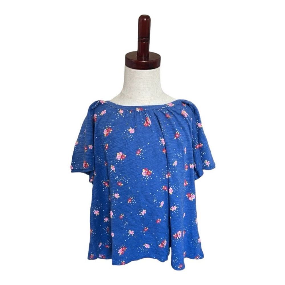 Youth Girls Old Navy Floral Meadows Batwing Top - Sz M (8)